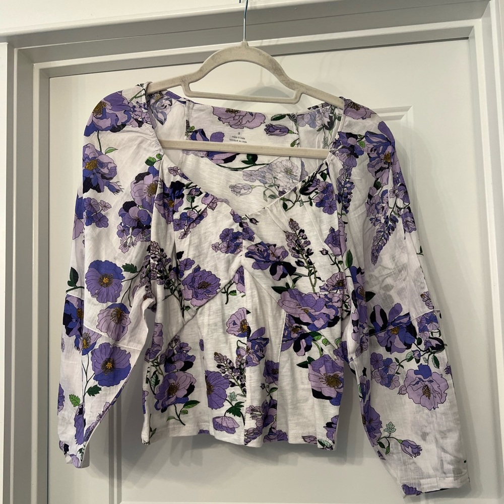 Anthro Floral Blouse NWOT